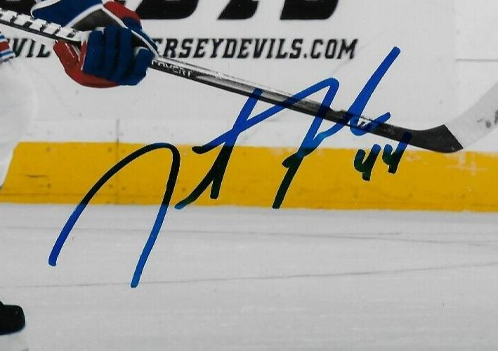 Signed Justin Falk New York Rangers Autographed 8x10 Photo #1 Original