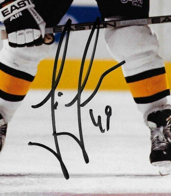 Signed Joe Juneau Boston Bruins 8x10 Photo #2 Original with Authentication