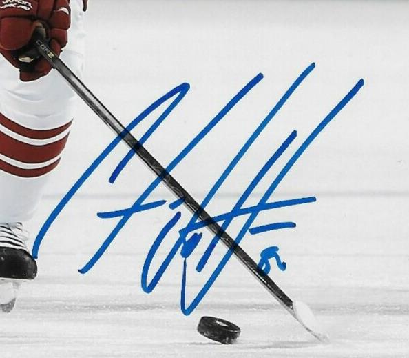 Photo 8x10 autographiée par Antoine Vermette des Coyotes de l'Arizona #1