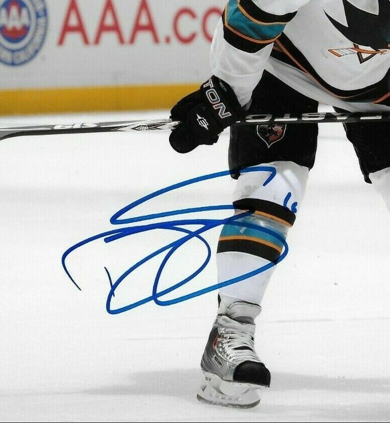 Signed Devin Setoguchi San Jose Sharks Autographed 8x10 Photo #1 Original