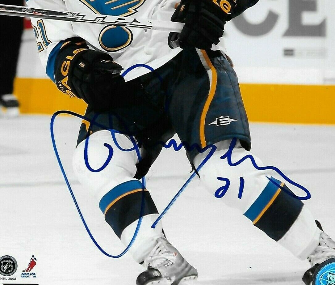 Signed Jamal Mayers St Louis Blues Autographed 8x10 Photo #1 Original
