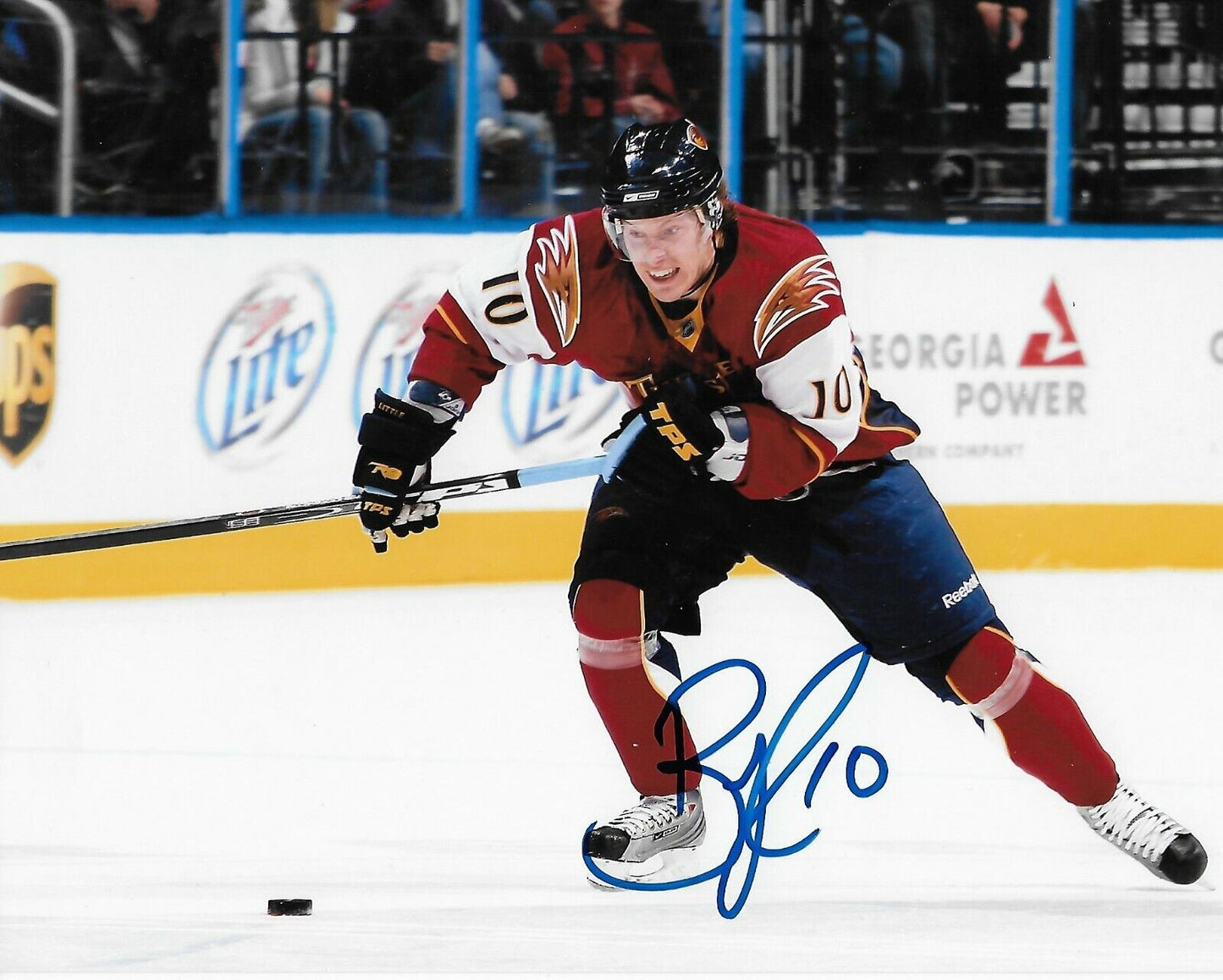 Signed Bryan Little Atlanta Thrashers Autographed 8x10 Photo #1 Original