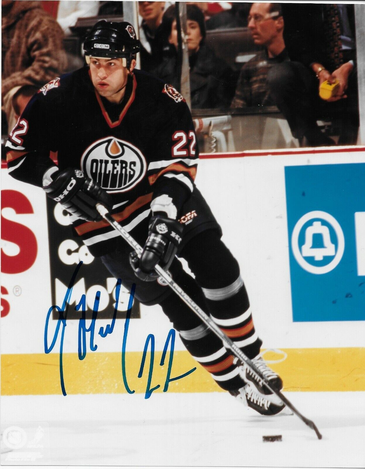 Signed Roman Hamrlik Edmonton Oilers Autographed 8x10 Photo #1 Original