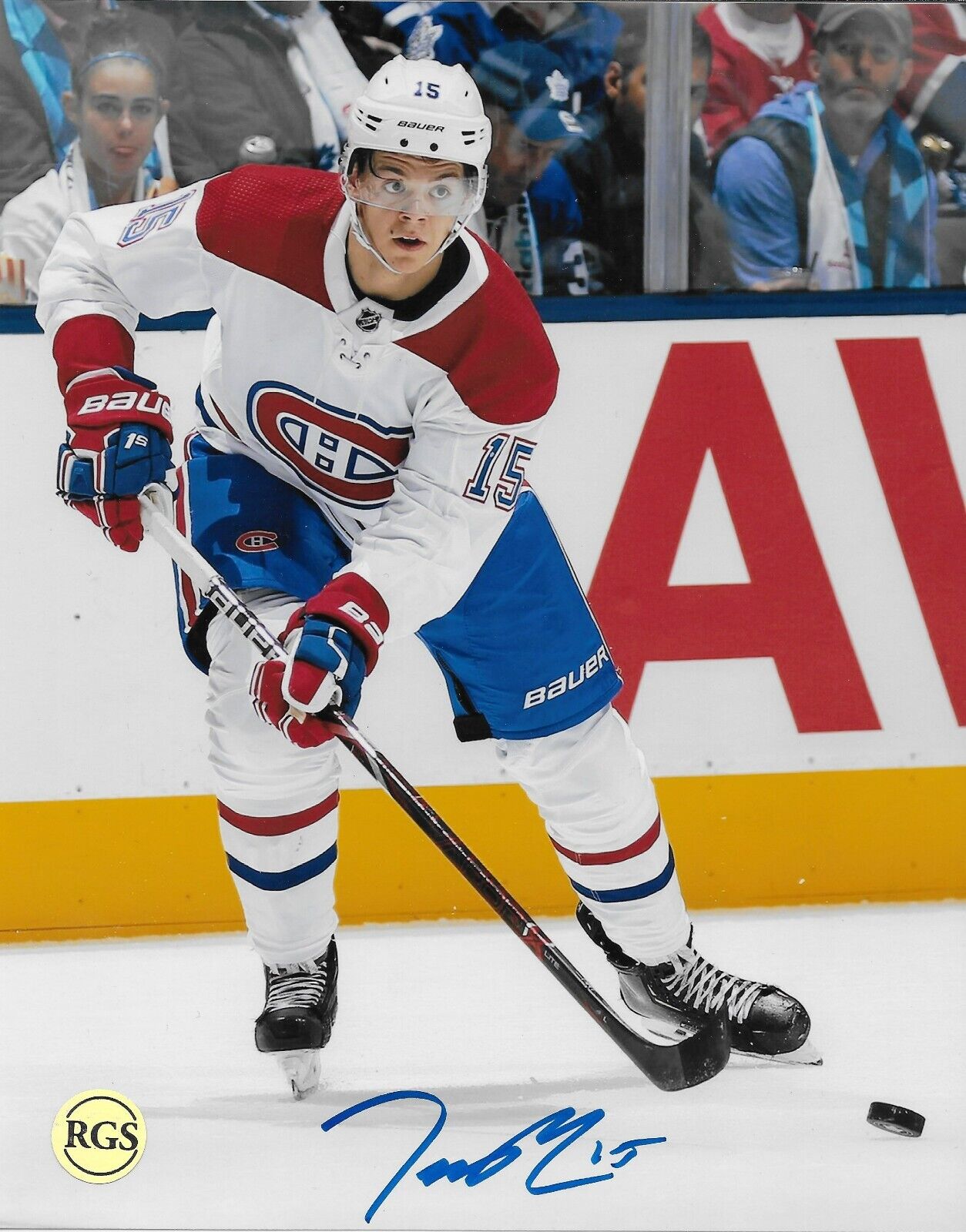 Signed Jesperi Kotkaniemi Montreal Canadiens Autographed 8x10 Photo #3 Original
