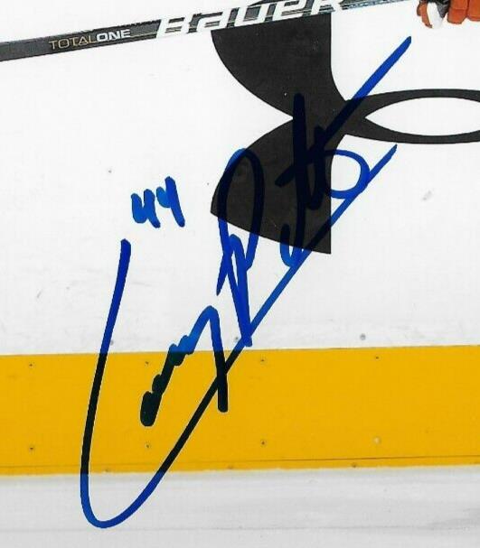 Photo autographiée 8x10 de Corey Potter des Oilers d'Edmonton #1