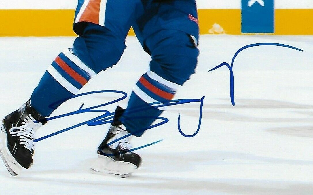 Photo autographiée 8x10 de Ben Eager des Oilers d'Edmonton #1 originale