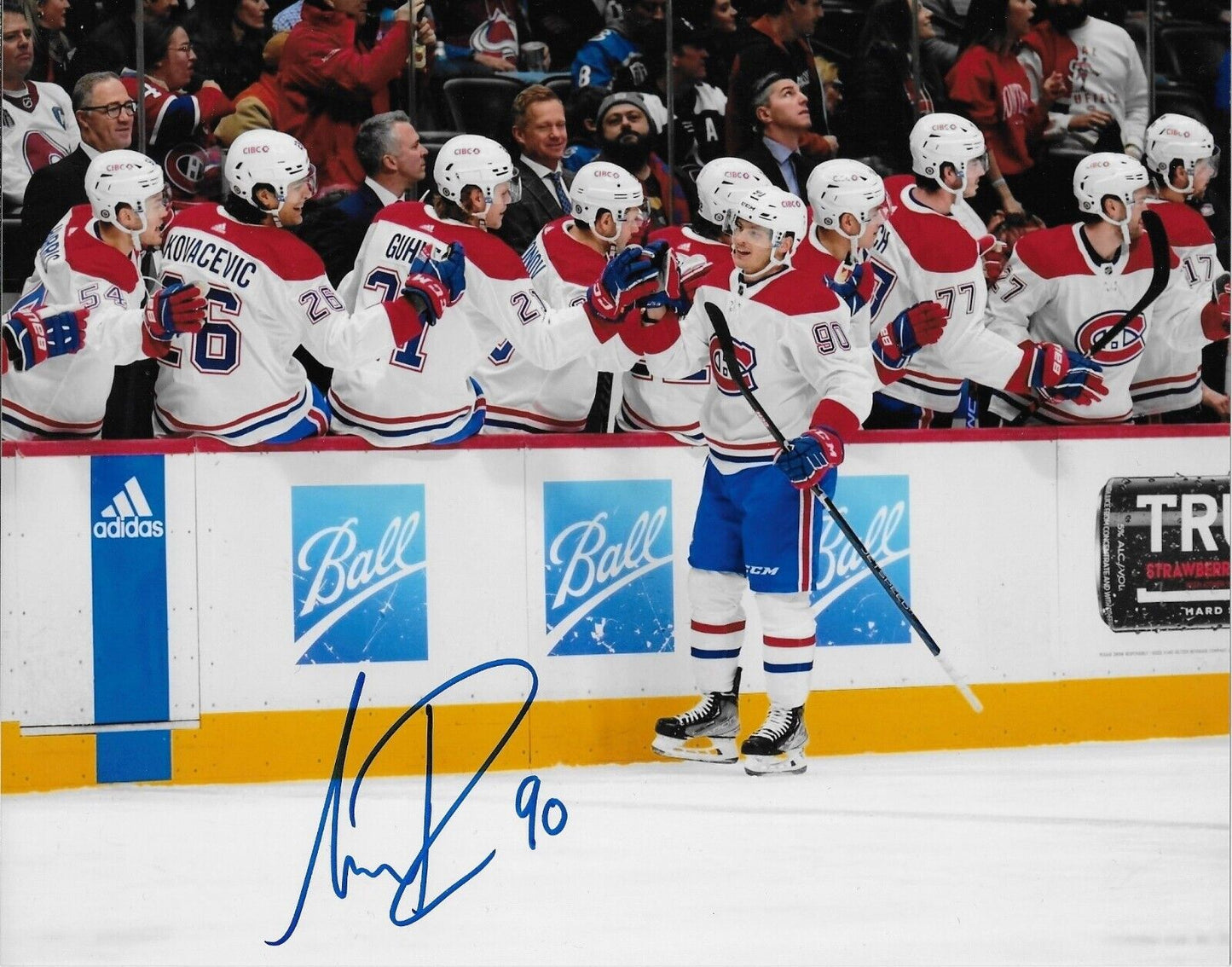 Photo autographiée 8x10 signée Anthony Richard Canadiens de Montréal #5 Original