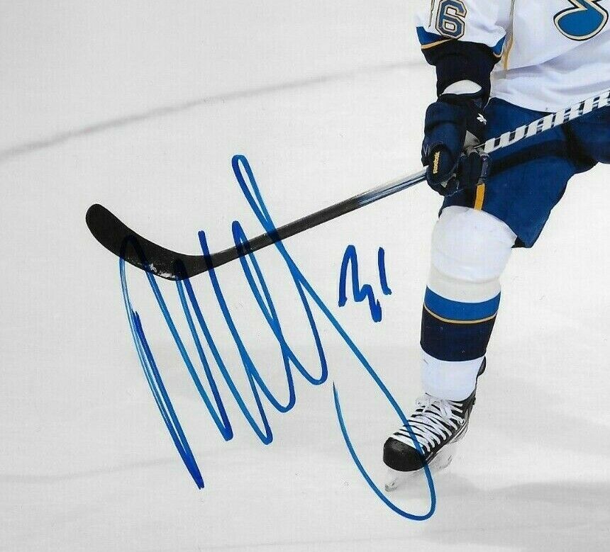 Signed Matt D'Agostini St Louis Blues Autographed 8x10 Photo #1 Original