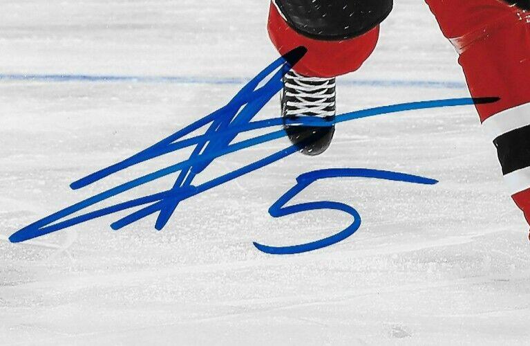 Signed Adam Larsson New Jersey Devils Autographed 8x10 Photo #2 Original