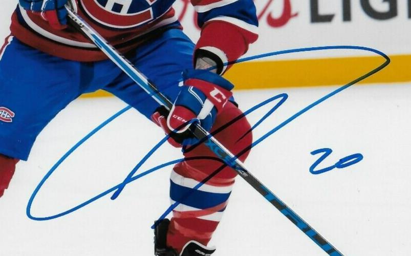 Photo autographiée 8x10 signée Nicolas Deslauriers Canadiens de Montréal #2 Original