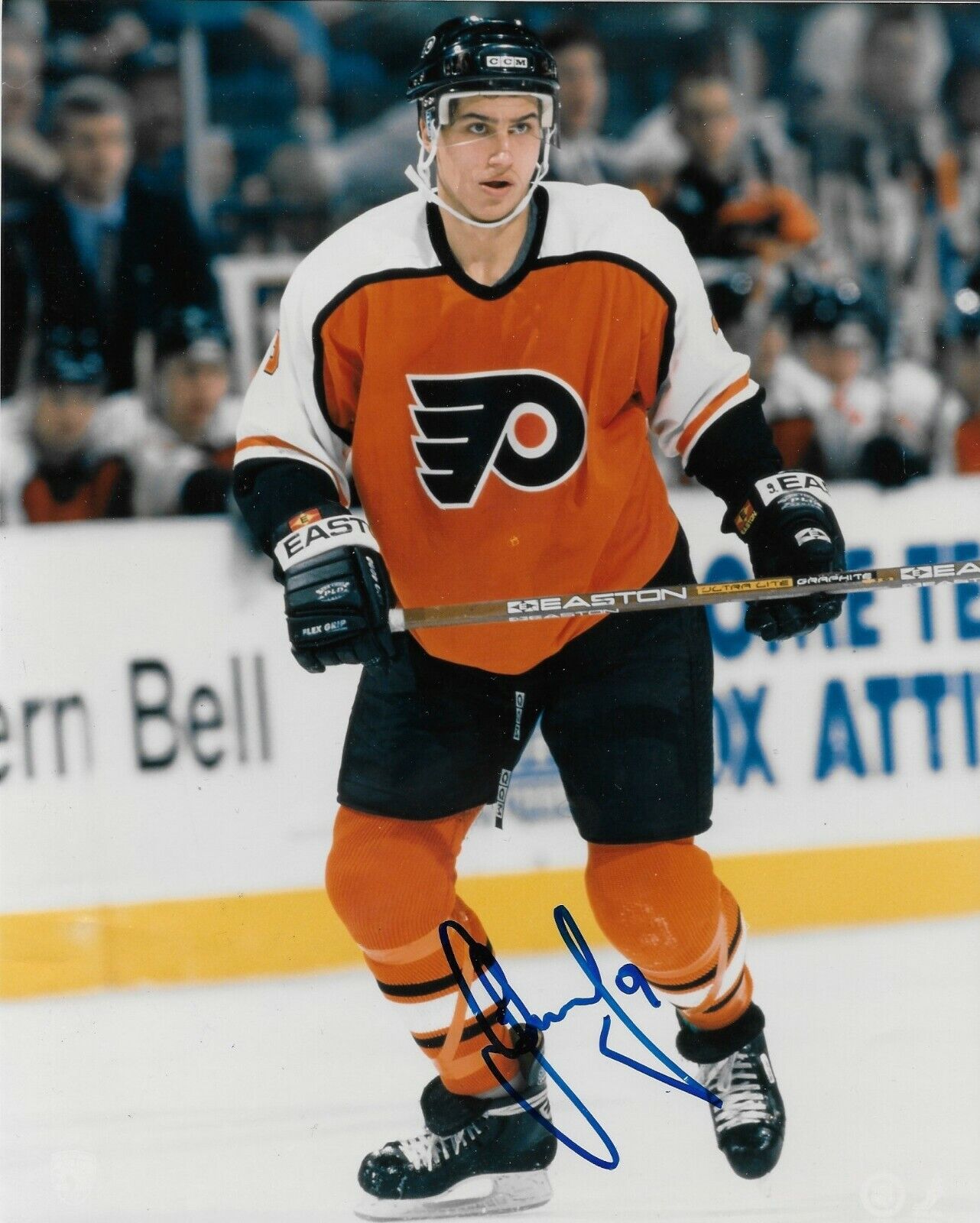 Signed Dainius Zubrus Philadelphia Flyers Autographed 8x10 Photo #1 Original