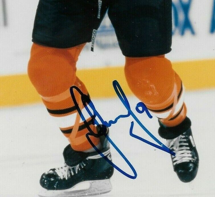 Signed Dainius Zubrus Philadelphia Flyers Autographed 8x10 Photo #1 Original