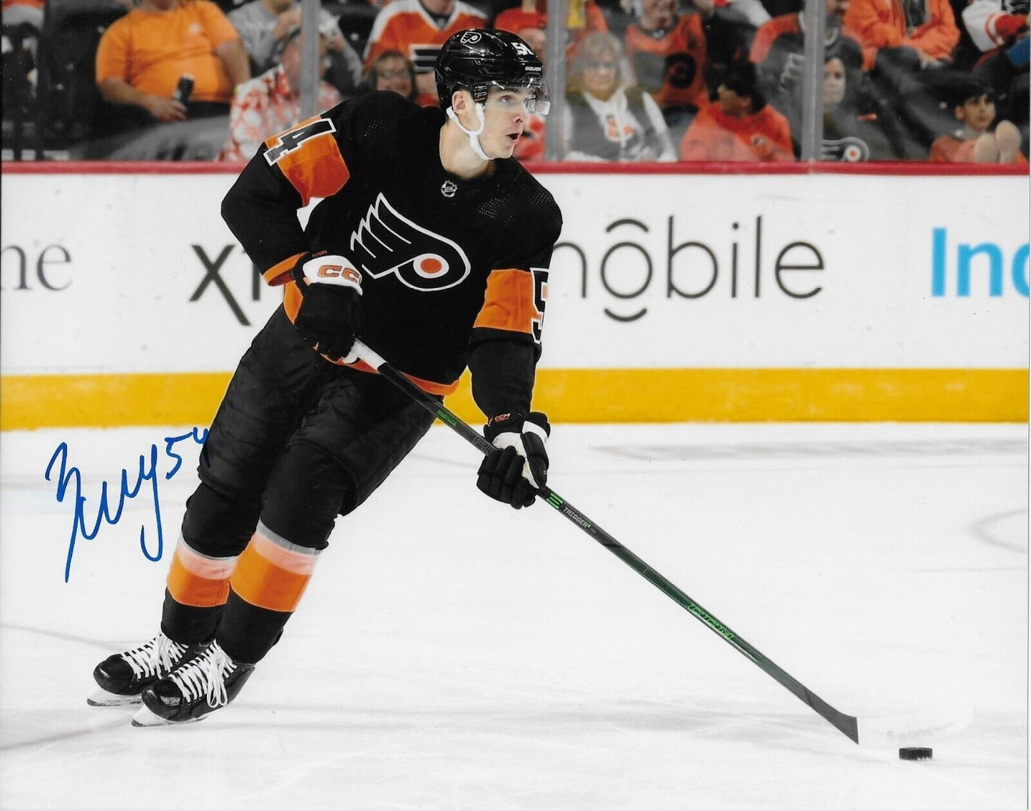 Signed Egor Zamula Philadelphia Flyers Autographed 8x10 Photo #1 Original