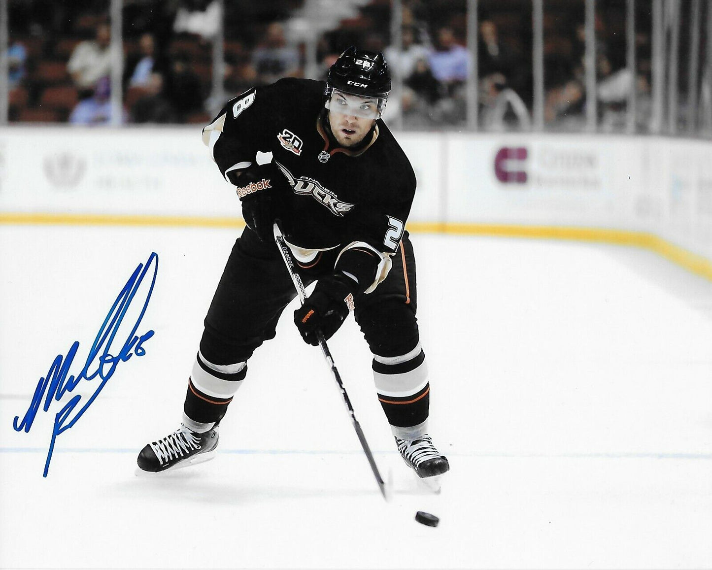 Signed Mark Fistric Anaheim Ducks Autographed 8x10 Photo #1 Original