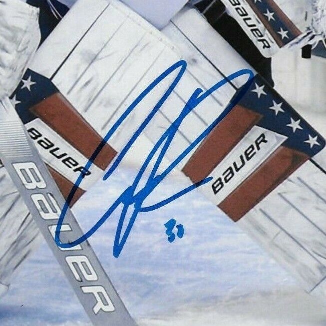 Signed Cayden Primeau Montreal Canadiens Team USA 8x10 Photo Original