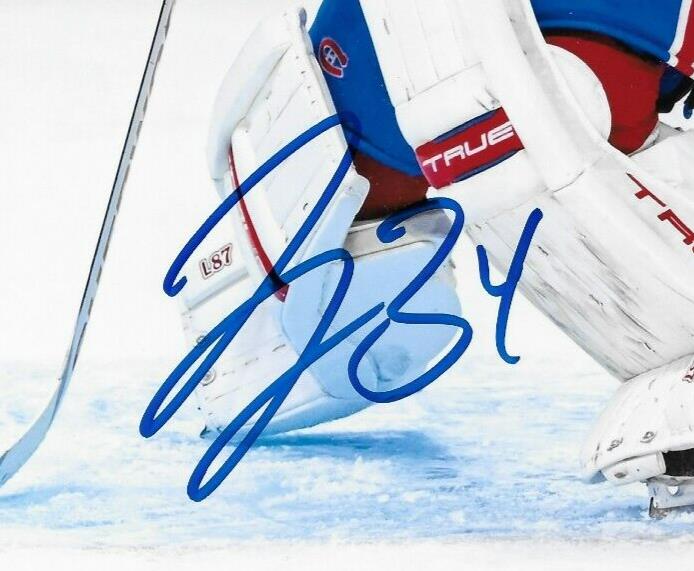 Photo autographiée 8x10 signée par Jake Allen des Canadiens de Montréal #8 Signature privée