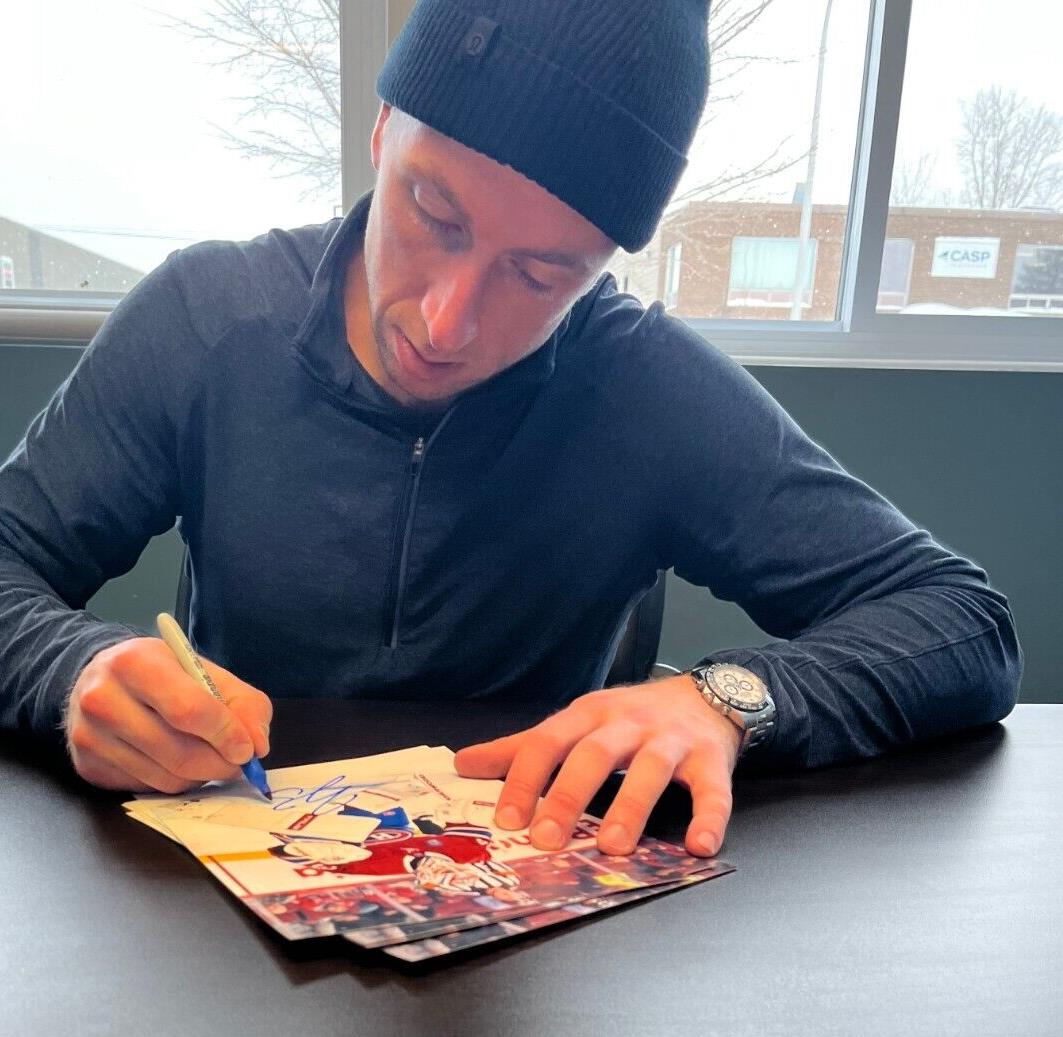Photo autographiée 8x10 signée par Jake Allen des Canadiens de Montréal #8 Signature privée