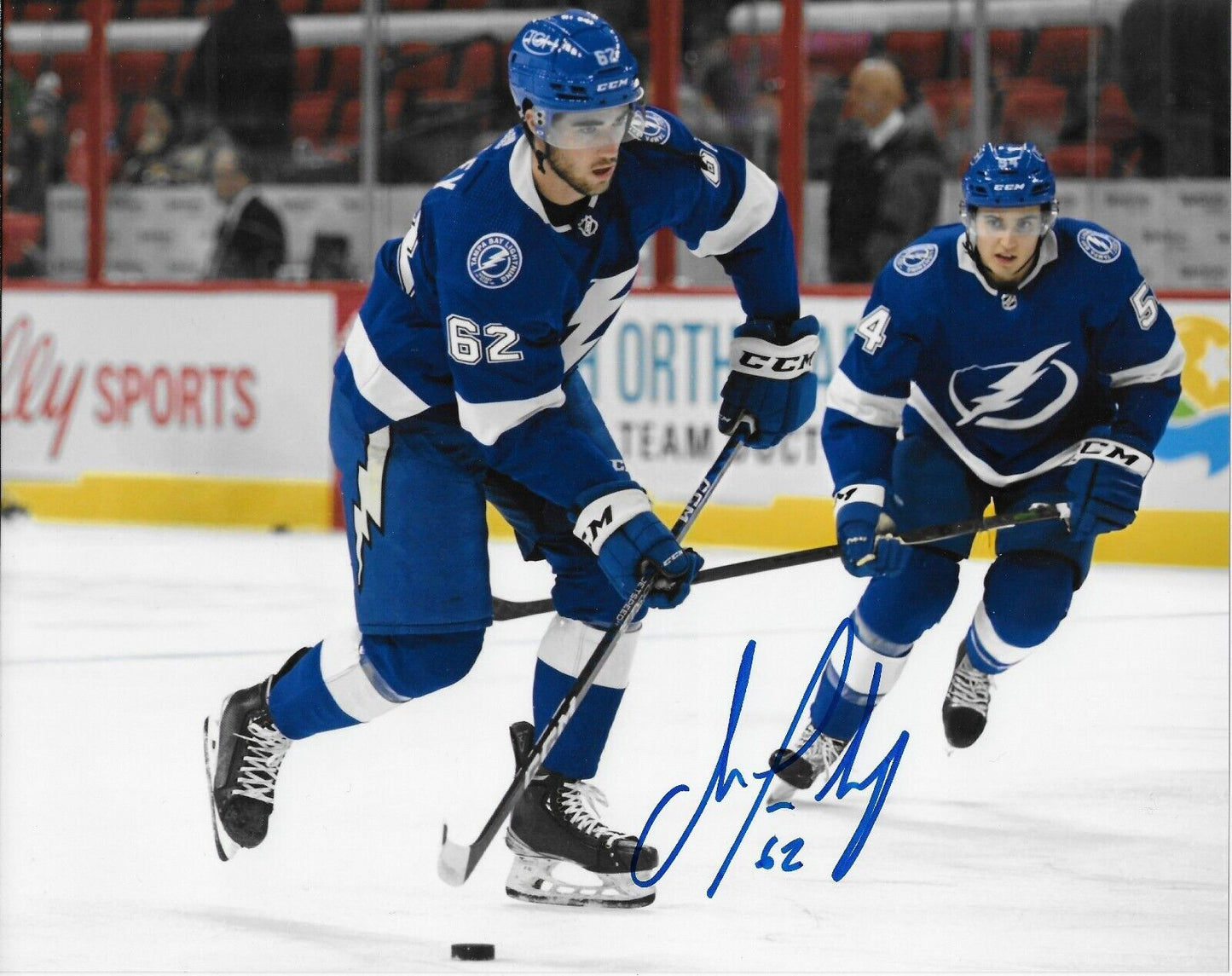 Signed Jack Finley Tampa Bay Lightning Autographed 8x10 Photo #2 Original