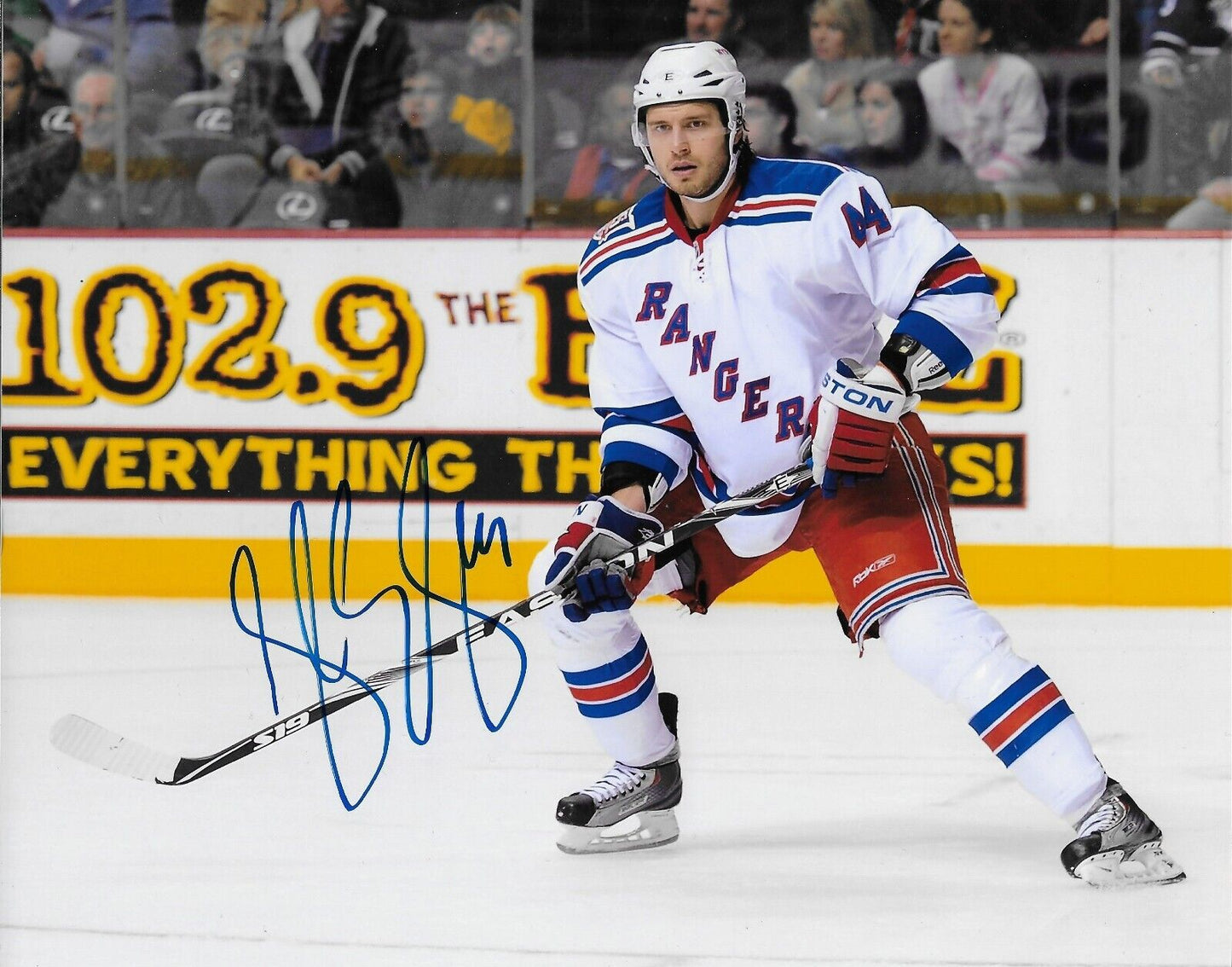 Signed Steve Eminger New York Rangers Autographed 8x10 Photo #3 Original