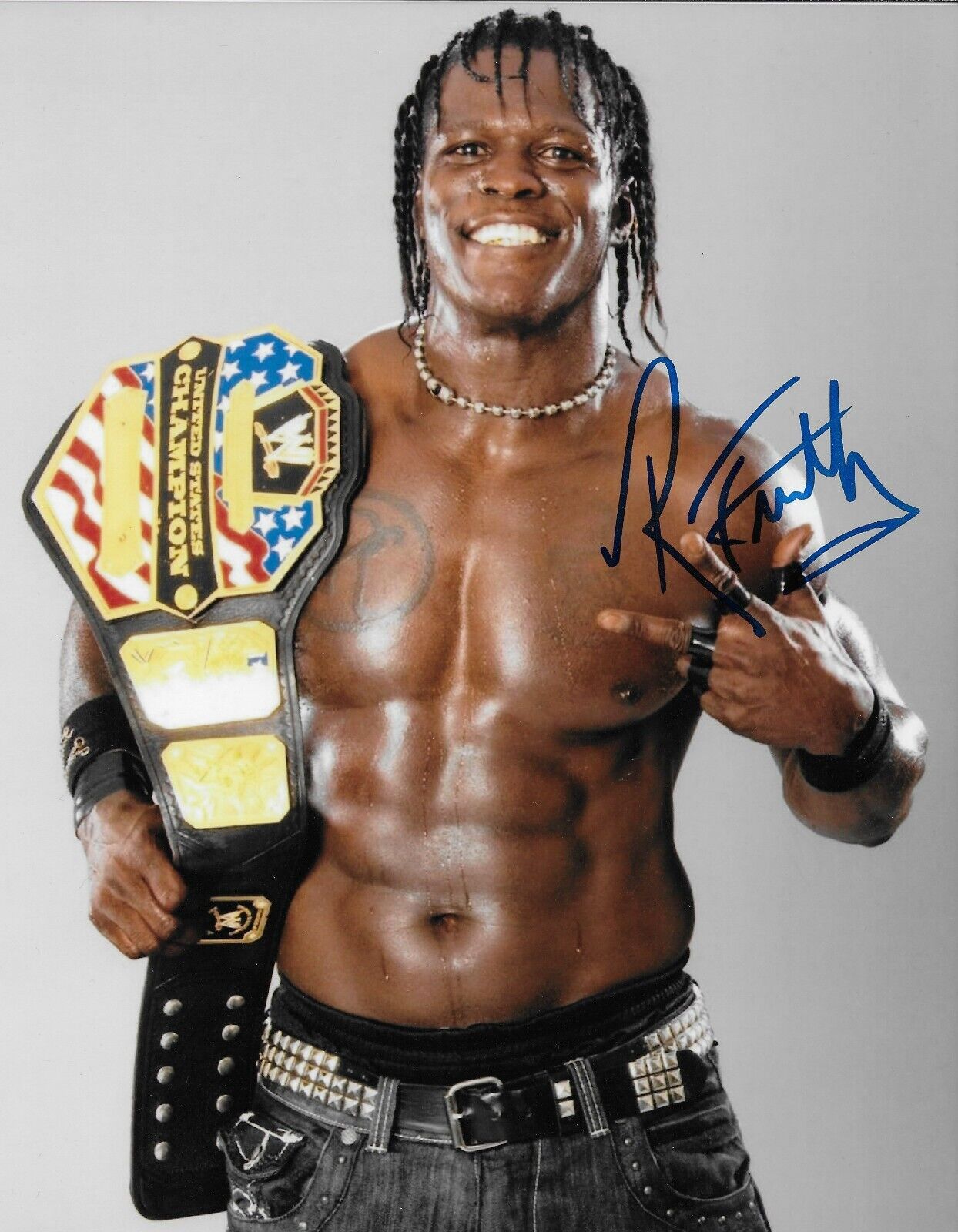 Signed R-Truth Wrestling Autographed WWE NXT 8x10 Photo #2 Original