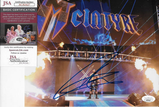 Photo autographiée de lutte de Drew McIntyre WWE 8x10 #4 Authentification JSA