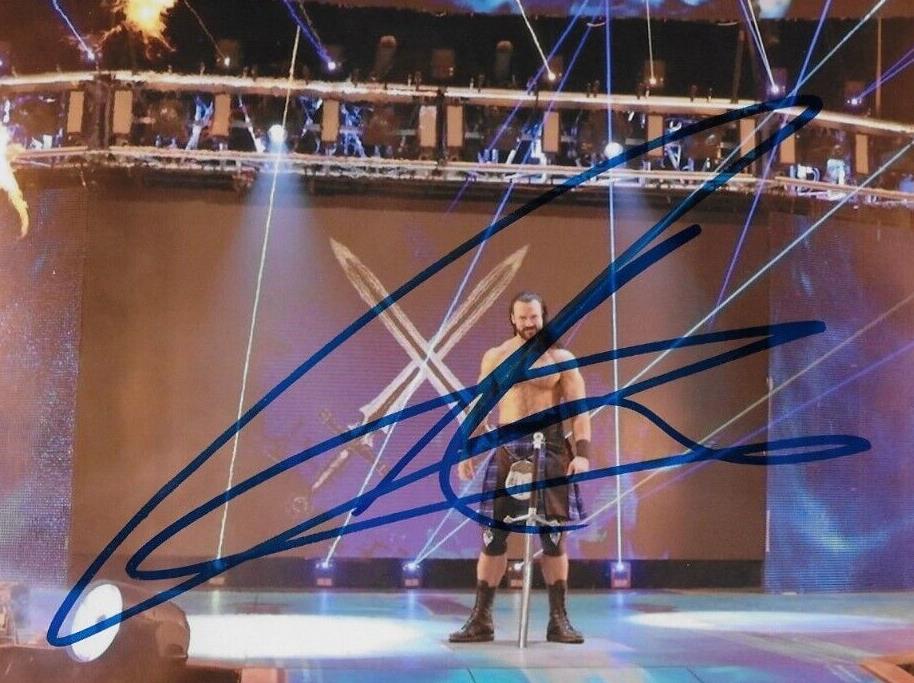 Signed Drew McIntyre Wrestling Autographed WWE 8x10 Photo #4 JSA Authentication