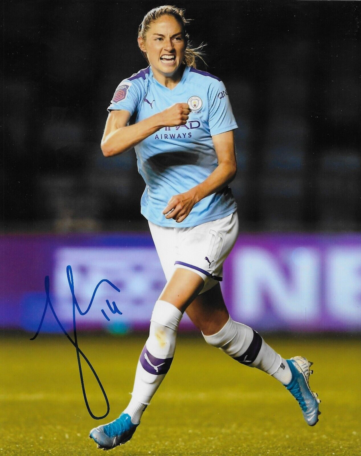 Photo autographiée de Janine Beckie, équipe canadienne de soccer féminin, 8 x 10, 4 originaux