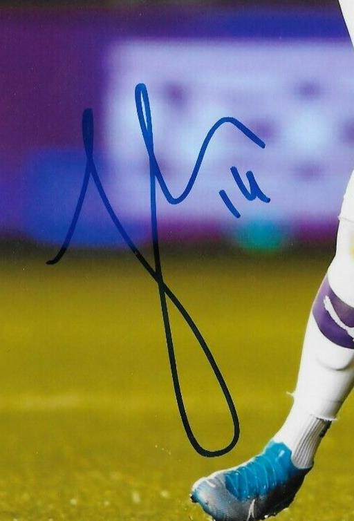 Photo autographiée de Janine Beckie, équipe canadienne de soccer féminin, 8 x 10, 4 originaux