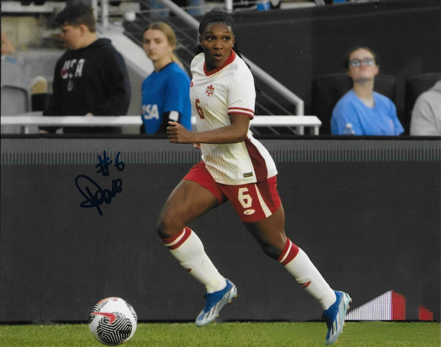 Signed Deanna Rose Team Canada Womens Soccer Autographed 8x10 Photo #4 Original