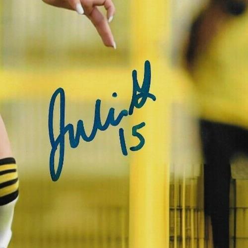 Photo autographiée 8x10 de Julia Grosso, équipe canadienne de soccer féminin, n° 4, originale