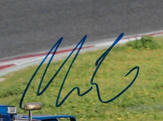 Photo 8x10 originale signée Marcus Ericsson, pilote de Formule 1 Sauber Racing #6
