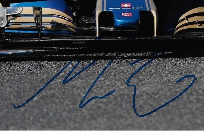 Photo 8x10 signée Marcus Ericsson, pilote de Formule 1 Sauber Racing #7 Original