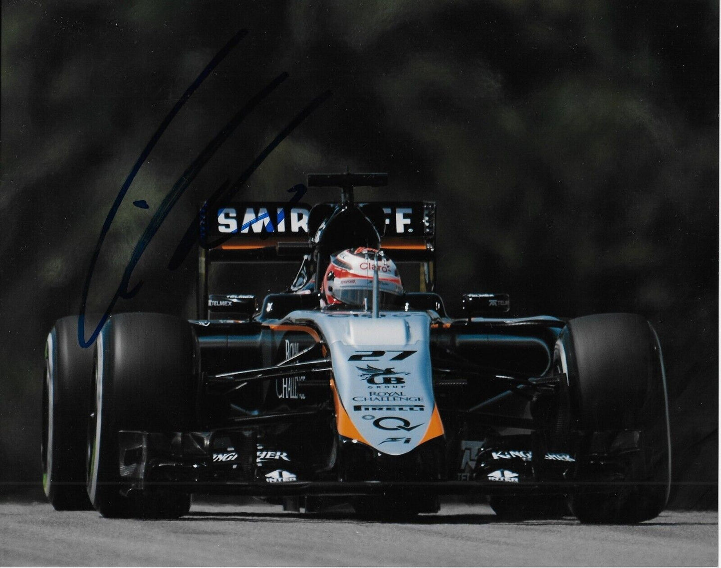 Signed Nico Hulkenberg Formula 1 Renault Racing 8x10 Photo #12 Original