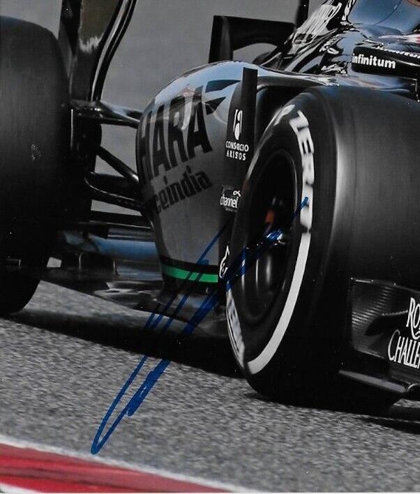Photo 8x10 signée Esteban Ocon Formule 1 Force India Racing #9 2018 Original