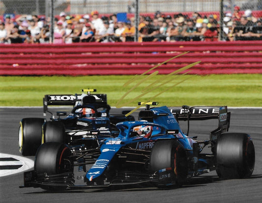 Signed Esteban Ocon Formula 1 Alpine Racing 8x10 Photo #16 2022 Original