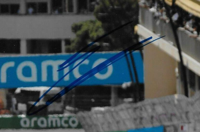Photo 8x10 signée Esteban Ocon Formule 1 Alpine Renault Racing #24 2024 Original