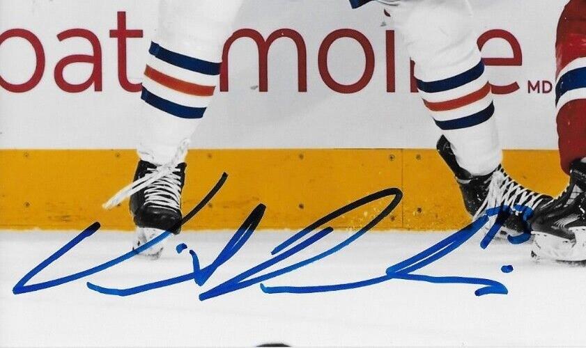 Signed Vincent Desharnais Edmonton Oilers Autographed 8x10 Photo #2 Original