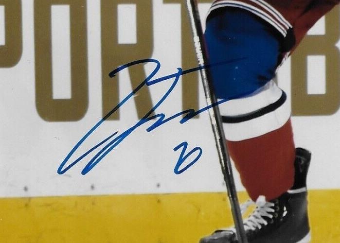 Signed Zac Jones New York Rangers Autographed 8x10 Photo #3 Original