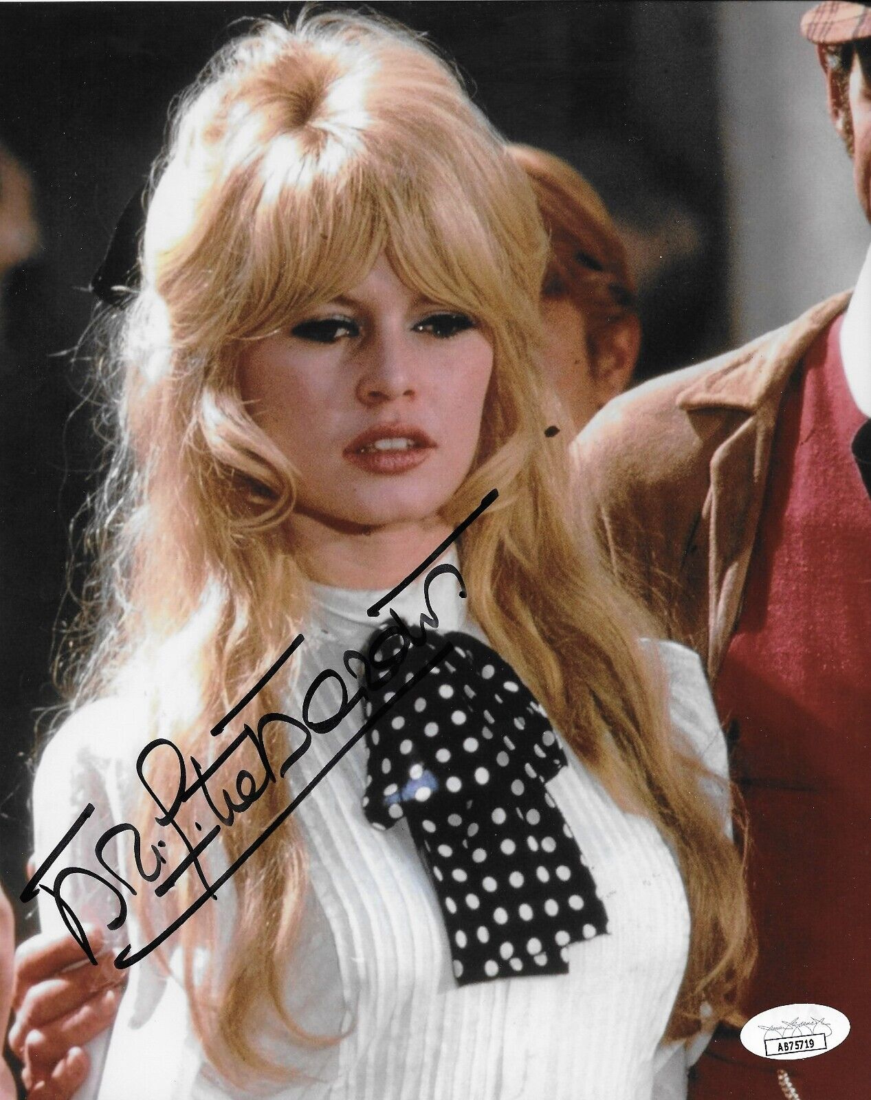 Signed Brigitte Bardot Autographed Original 8x10 Photo #1 w JSA Authentication