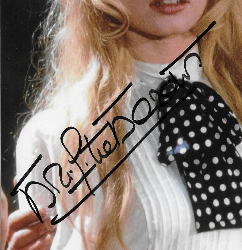 Signed Brigitte Bardot Autographed Original 8x10 Photo #1 w JSA Authentication
