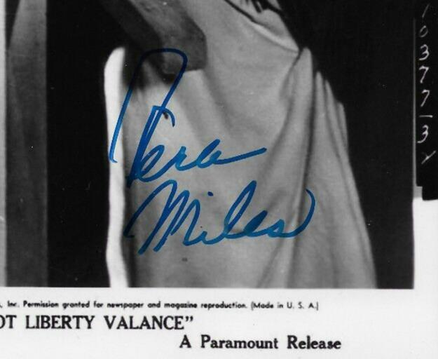 Signed Vera Miles The Man Who Shot Liberty Valance 8x10 Photo #2 Original