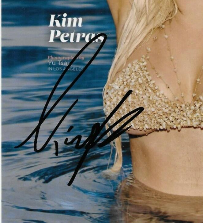 Photo 8x10 signée Kim Petras Sports Illustrated n°1 avec authentification JSA