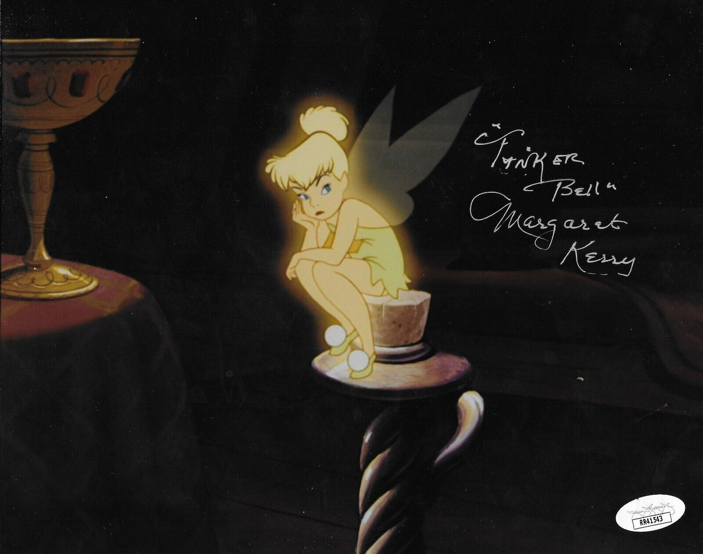 Photo 4 8x10 signée Margaret Kerry Tinker Bell Peter Pan avec authentification JSA