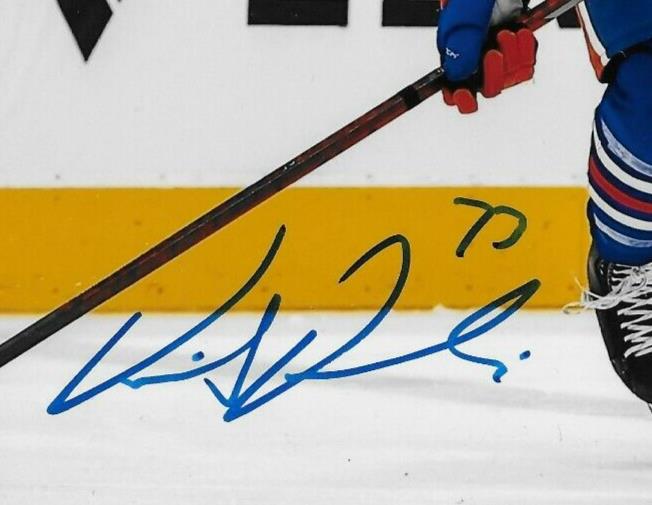 Signed Vincent Desharnais Edmonton Oilers Autographed 8x10 Photo #3 Original