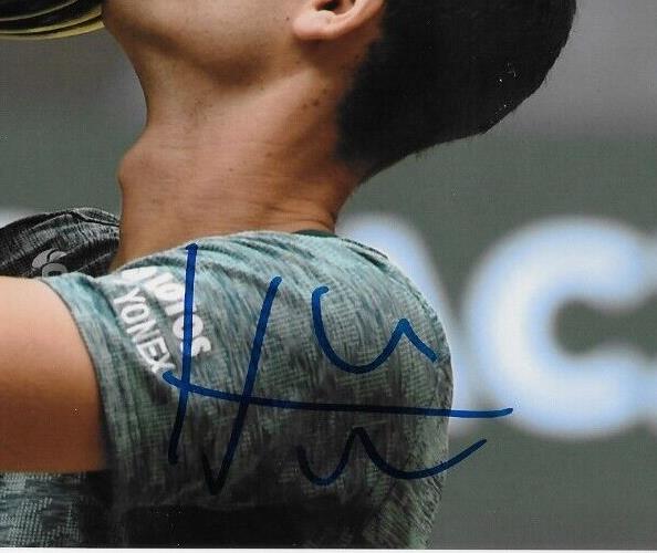 Photo originale signée Hubert Hurkacz ATP Tennis 8x10 #1 avec authentification JSA