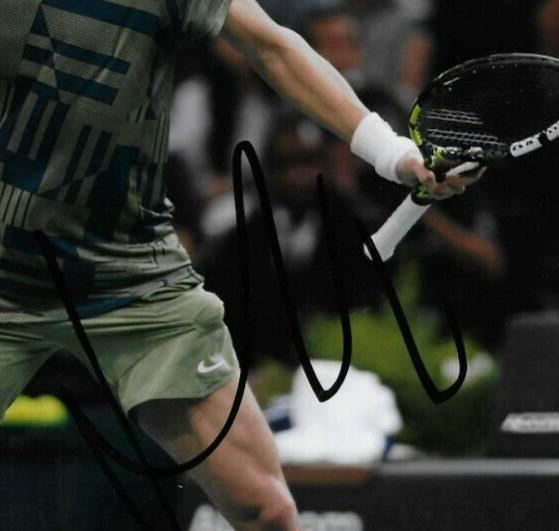 Photo originale signée Holger Rune ATP Tennis 8x10 #3 avec authentification JSA