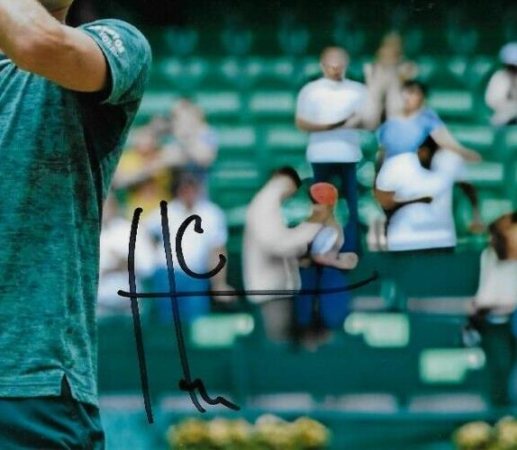 Photo originale signée Hubert Hurkacz ATP Tennis 8x10 #3 avec authentification JSA