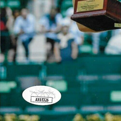 Photo originale signée Hubert Hurkacz ATP Tennis 8x10 #3 avec authentification JSA