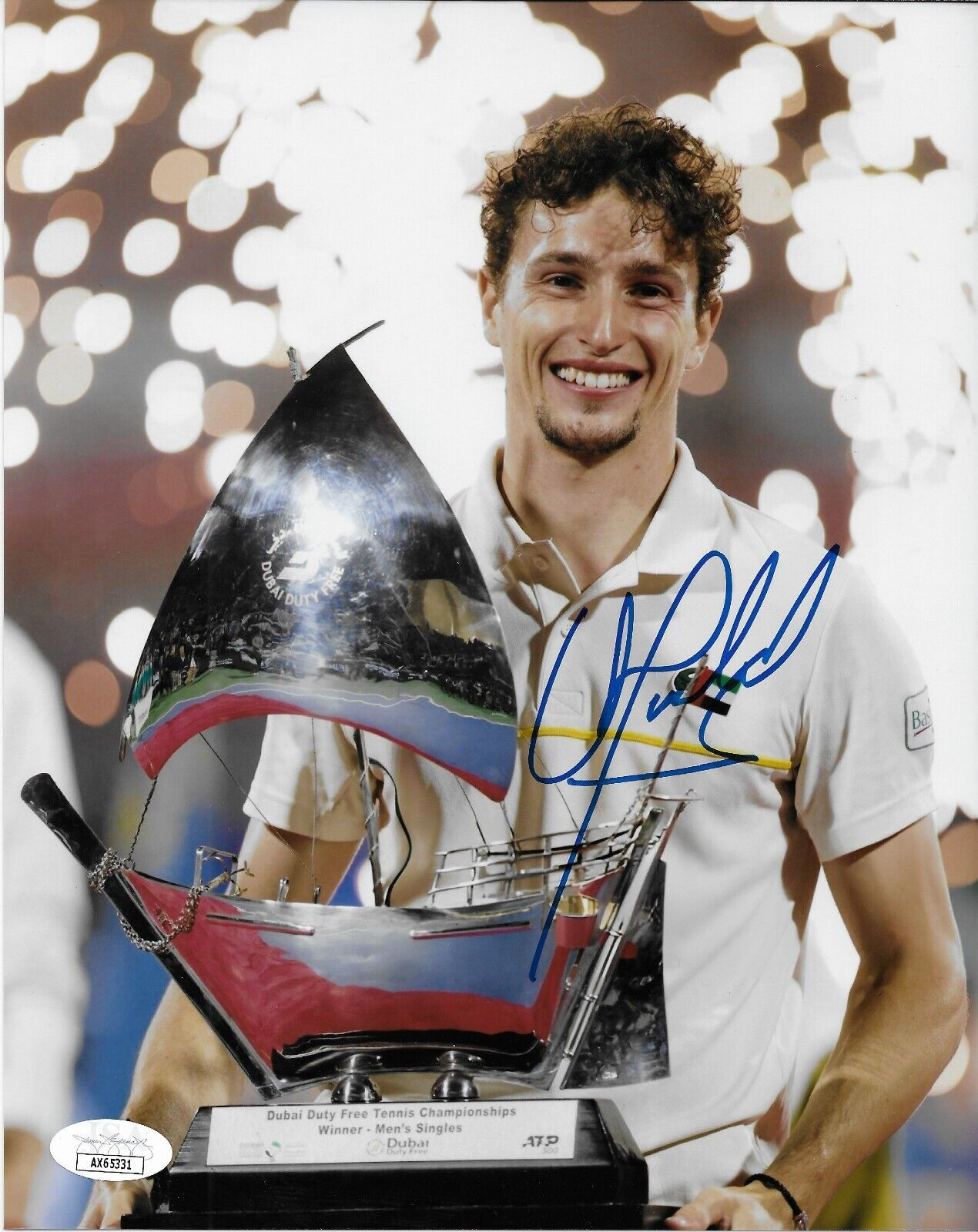 Signed Ugo Humbert ATP Tennis 8x10 Photo #1 Original with JSA Authentication