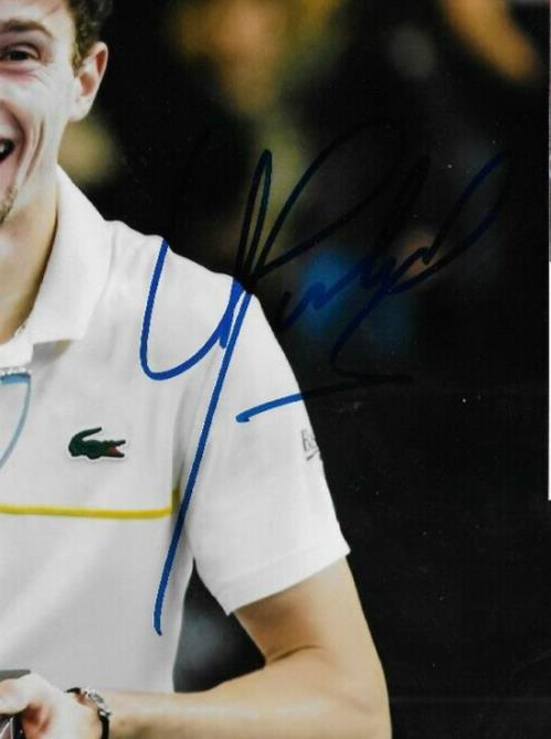 Signed Ugo Humbert ATP Tennis 8x10 Photo #4 Original with JSA Authentication